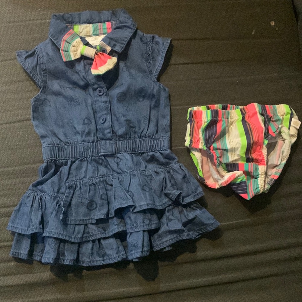 Rosie Pope 12M - 100% woven cotton dress - soft